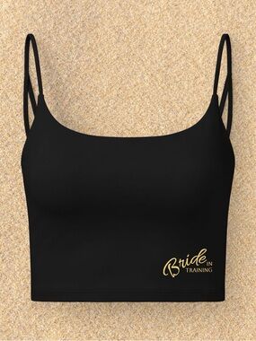 Bride in Training Black Athleisure Set